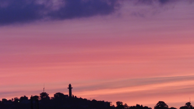 De la terrasse, crepuscule