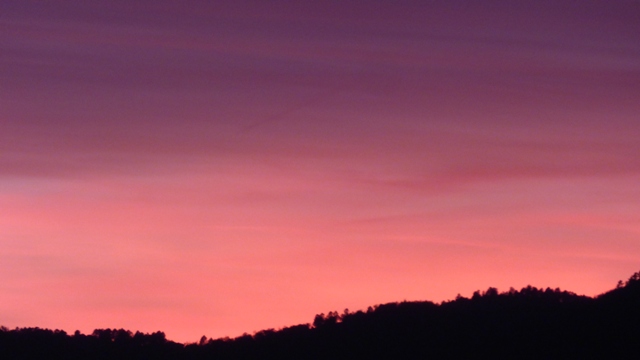 De la terrasse, le coucher