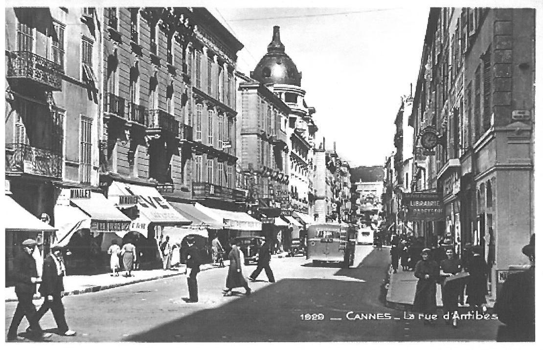 rue d'antibes cannes en 1929