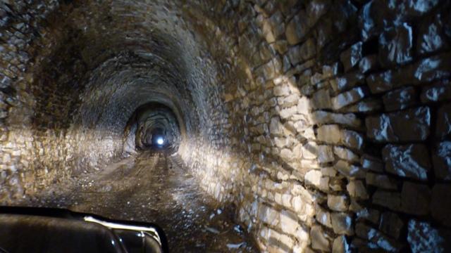 L' intérieur du tunnel, 500m