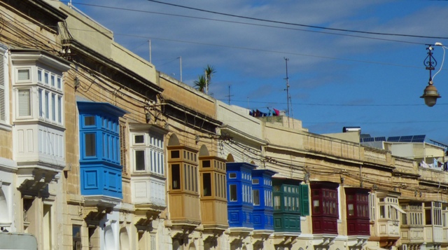 Balcons typiques de Malte
