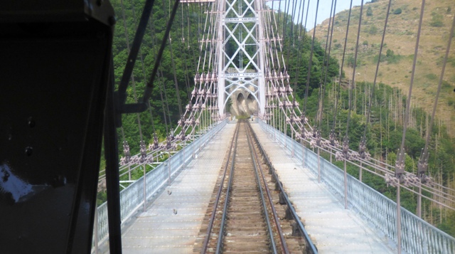 Le pont Gisclard vu du conducteur