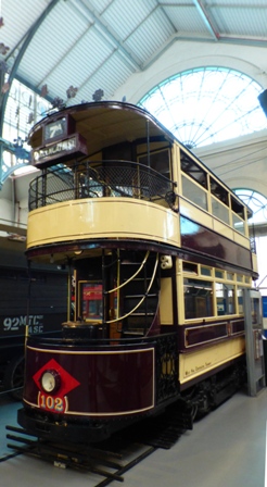 Trolley sur rails, London transport museum